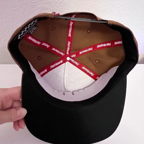 FastHouse Brown and Black Snapback Hat with Patch - Picture 3 of 5